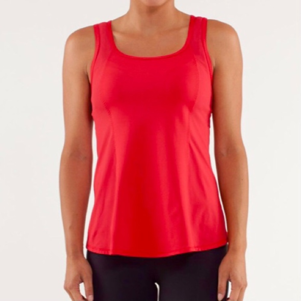 Lululemon Run: Speed Squad Tank in currant (red), size 4